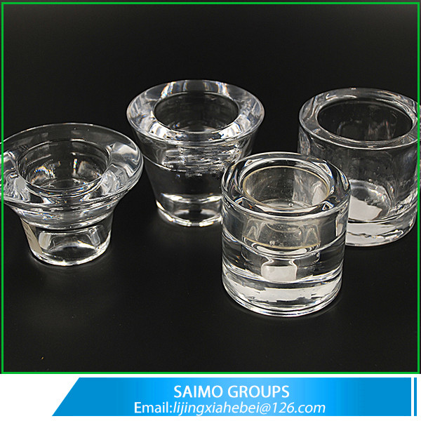 SM-3624-0 Double Purpose Glass Crystal Tealight Candle Holder Candle Stick