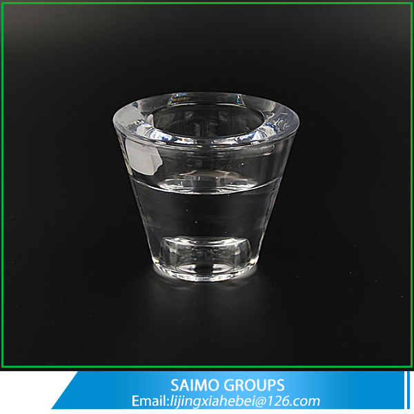 SM-1237-0 Multi Use Crystal Glass Cone Tealight Candle Holder
