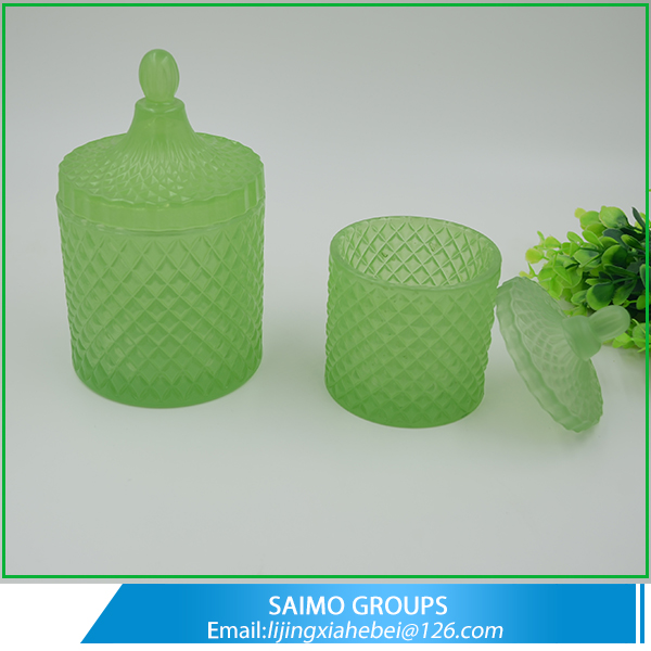 SM-8550-0 Cylinder crystal glass candle jars