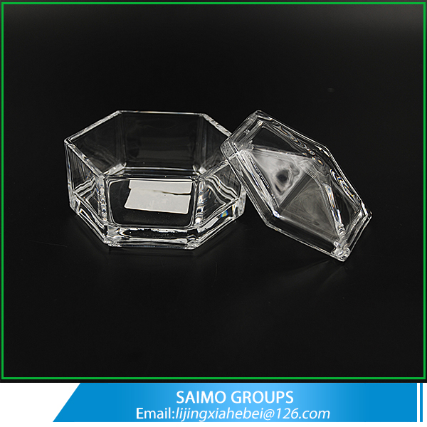 SM-10696-0 Middle East Classic Hexagonal Glass Candy Jar