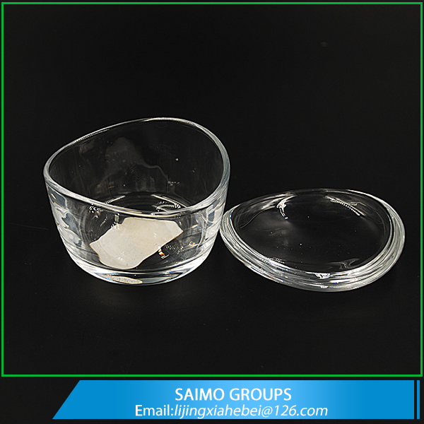 SM-5576-0 Mini Special Clear Glass small candle Bowl with lid