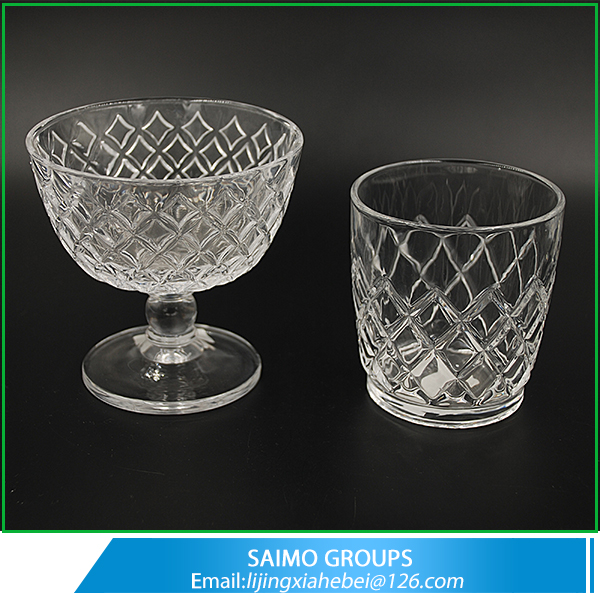 Embossed Whisky Glass Crystal DOF Tumbler Glasses