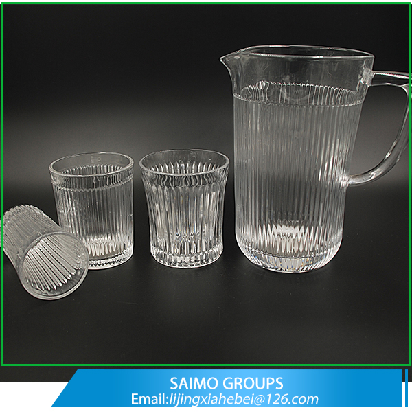 Rimmed Clear Wine Glass Water Glass Drinking Glass Set