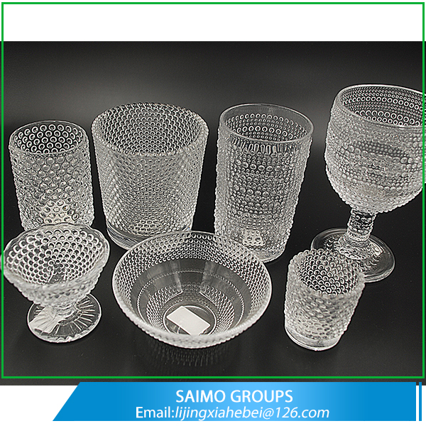 Beaded Series Glassware Set Drinkware Type Glass cup