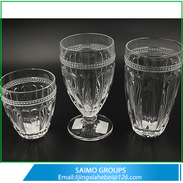 SGS Certification and Glass Drinkware Type Glassware Set