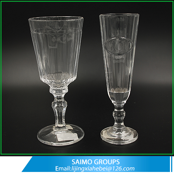 Wedding Use Handmade Clear Champagne Glass Wholesale