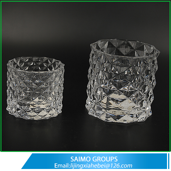 Handmade Pressed Food safety Diamond Bling Crystal Highball Glass Tumbler