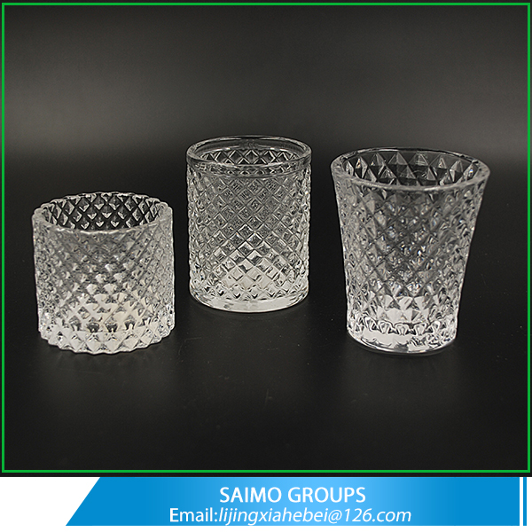 Pineapple Pattern Tall Highball Crystal Drinking Water Glass