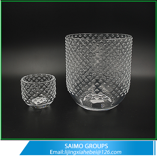 Wholesale Decorative Home Goods Glass Salad Punch Ice Bowl Set
