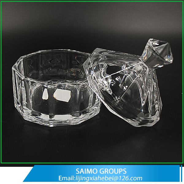 SM-6461-0 crystal glass Soga Marrielle Small Canister