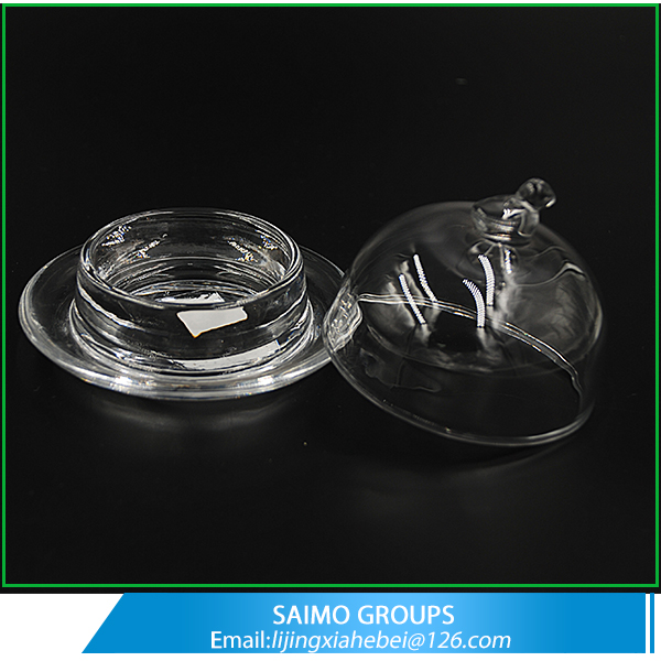 SM-8934-0 Wholesale Unique Crystal Round Glass Butter Dish