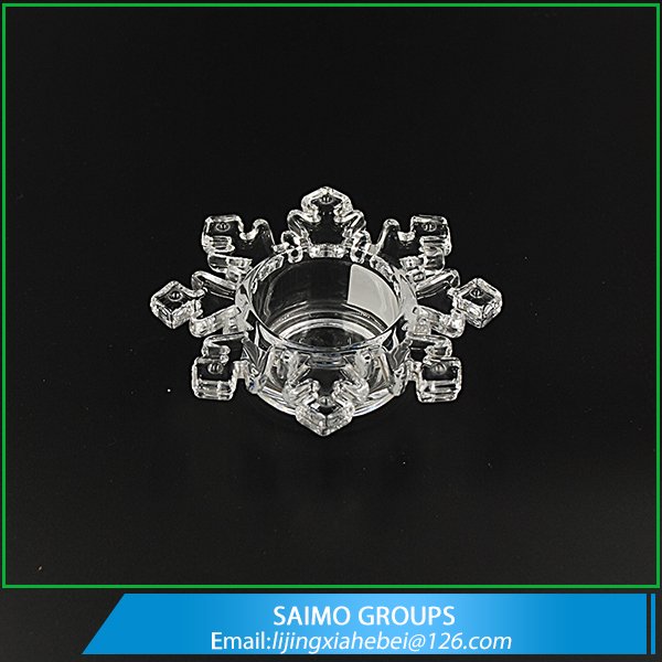 SM-11405-0 Snowflake Shaped Tealight Holder/Snow Candle Holder