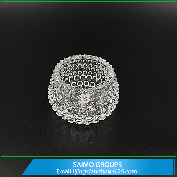 SM-5266-0  Round Rotary Crystal Wholesale Glass Votive Candle Holder