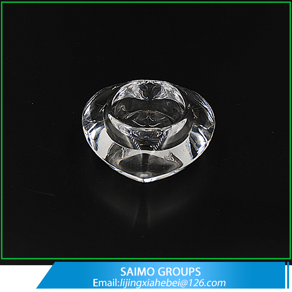 SM-1240-0 Heart Shaped Clear Wholesale Glass Votive Candle Holders
