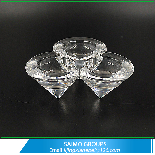 SM-1301-0 Wholesale Glass Taper  Candle Holders For Wedding Decoration