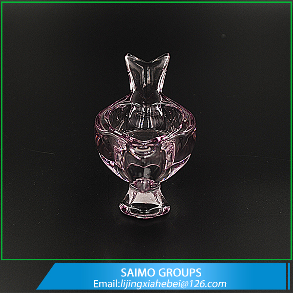 SM-1317-0 Bird Shape Decorative Tealight Votive Clear GlassCandle Holder