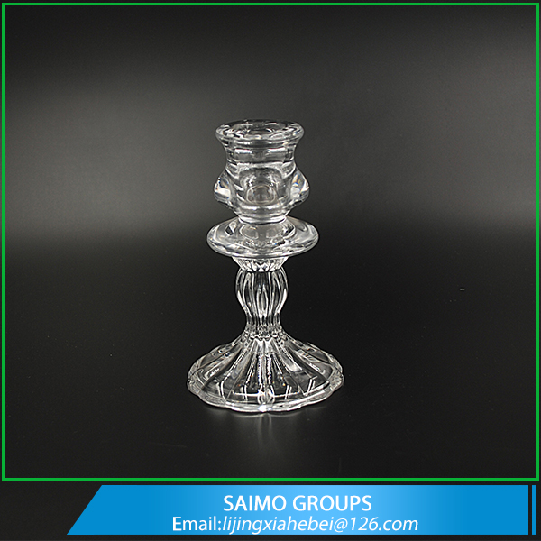 SM-6478-0 Handmade Candle Holder Glass candlestick holder