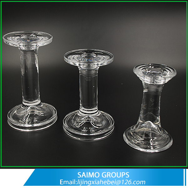 SM-1369-0 Best Selling Crystal Wholesale Glass Pedestal Candle Holder