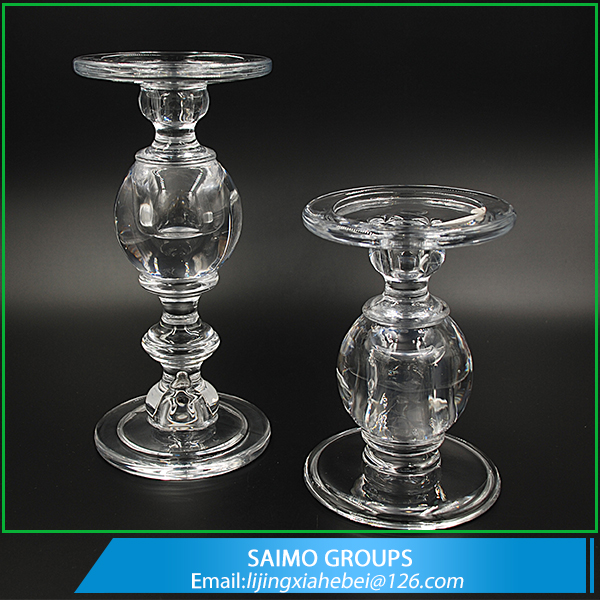 SM-4236-0 Wedding Centerpieces Decoration Crystal Tall Cheap Glass Ball Pillar Candle Holder