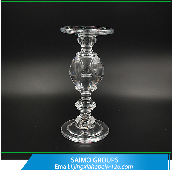 SM-4236-0 Wedding Centerpieces Decoration Crystal Tall Cheap Glass Ball Pillar Candle Holder