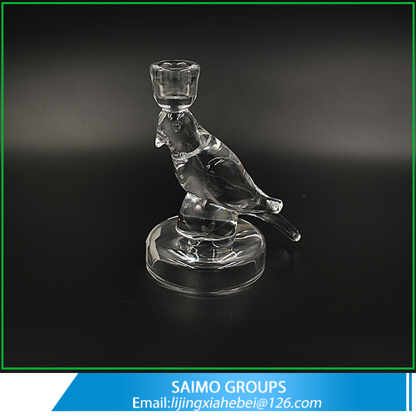 SM-10285-0 Customized Long-stemmed Handmade Glass Candlestand Candel Holders