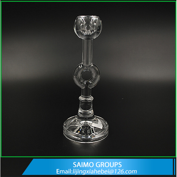 SM-10285-0 Customized Long-stemmed Handmade Glass Candlestand Candel Holders