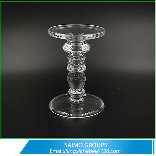 SM-8083-0 Popular Customized Glass Candle Stick