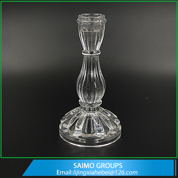 SM-11167-0 Crystal Long-stemmed glass candle holder