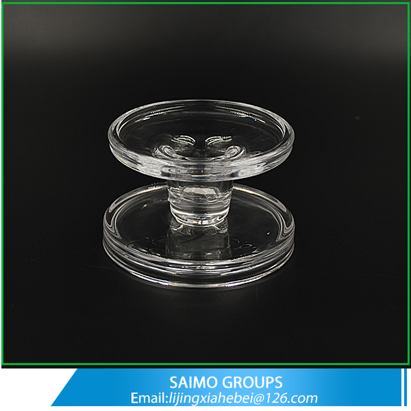 SM-9107-0 Bamboo Joint Clear Glass Pillar Candle Stand